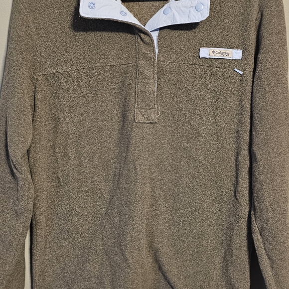 Columbia Men's Brown Pullover Shirt - Picture 1 of 7